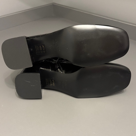 Jonak Brand Black Patent Ankle Boots - Picture 3 of 7